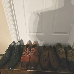 Lot of men's dress shoes